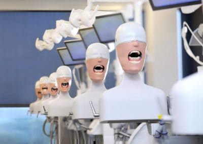 Dentsply Sirona mannequin with individual touch displays