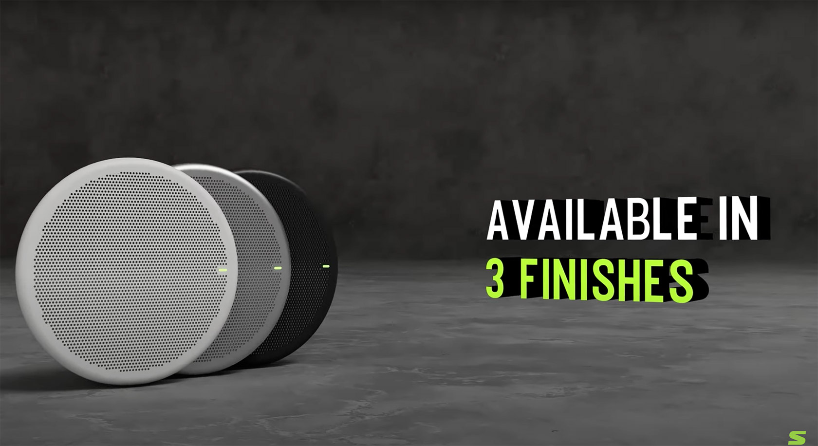 Product with the captions: "Available in 3 finishes".